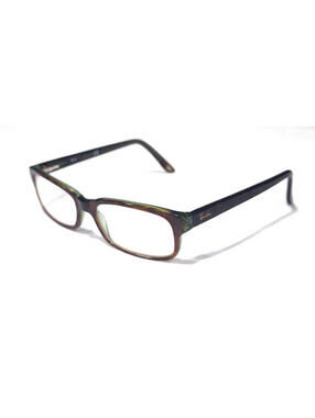 Ray Ban RB5187 2445 Tortoise Green Rectangle Eyeglasses 52-16 140